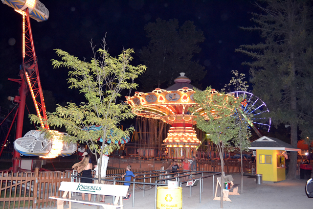 Knoebels at night