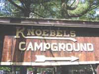 Knoebels Camp Ground Sign