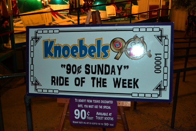 90 cent ride sign