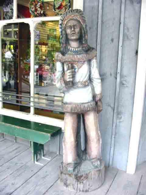 Carved Cigar Store Indian